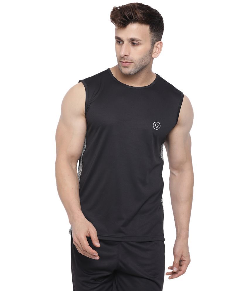     			Chkokko Pack of 1 Polyester Tank For Men ( Light Grey )