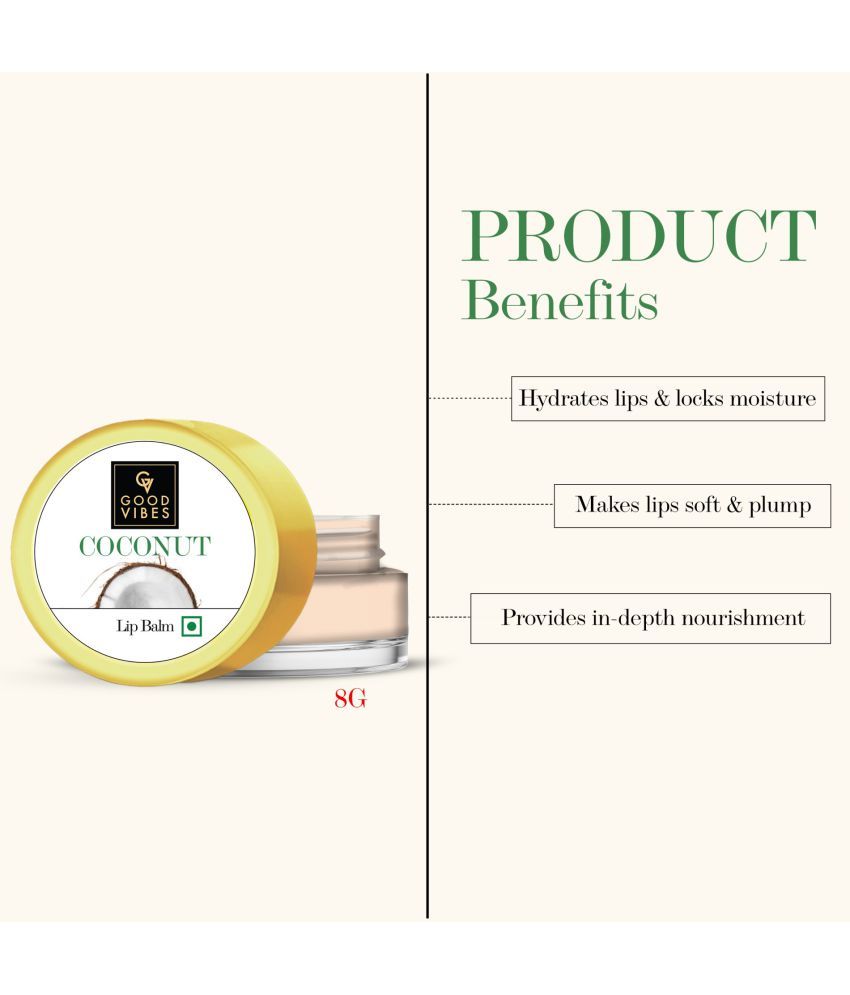 Good Vibes Coconut Lip Balm (8 g) Buy Good Vibes Coconut Lip Balm (8 g