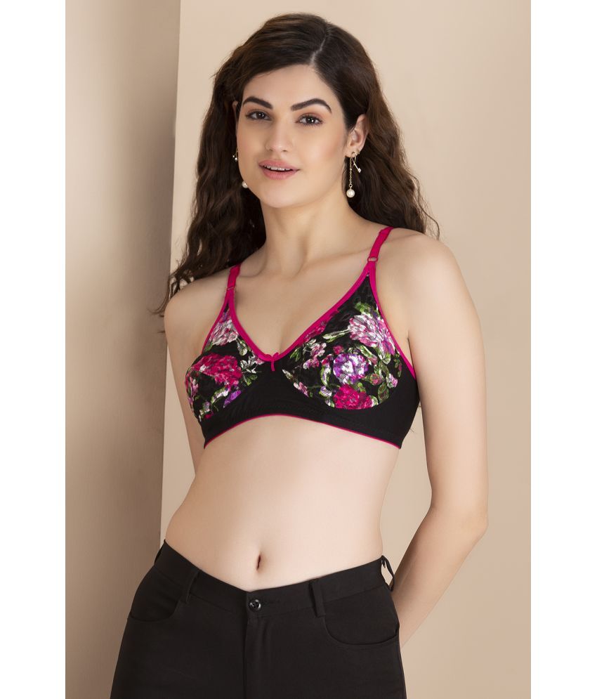     			Clovia 100% Cotton Non Padded Women's T-Shirt Bra ( Black )