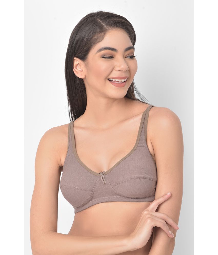     			Clovia 100% Cotton Non Padded Women's Everyday Bra ( Brown )