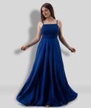 Frionkandy - Blue Rayon Women's Gown ( Pack of 1 )