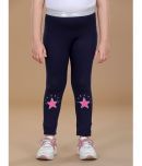 StyleStone Pack of 1 Girls Lycra Leggings ( Navy Blue )