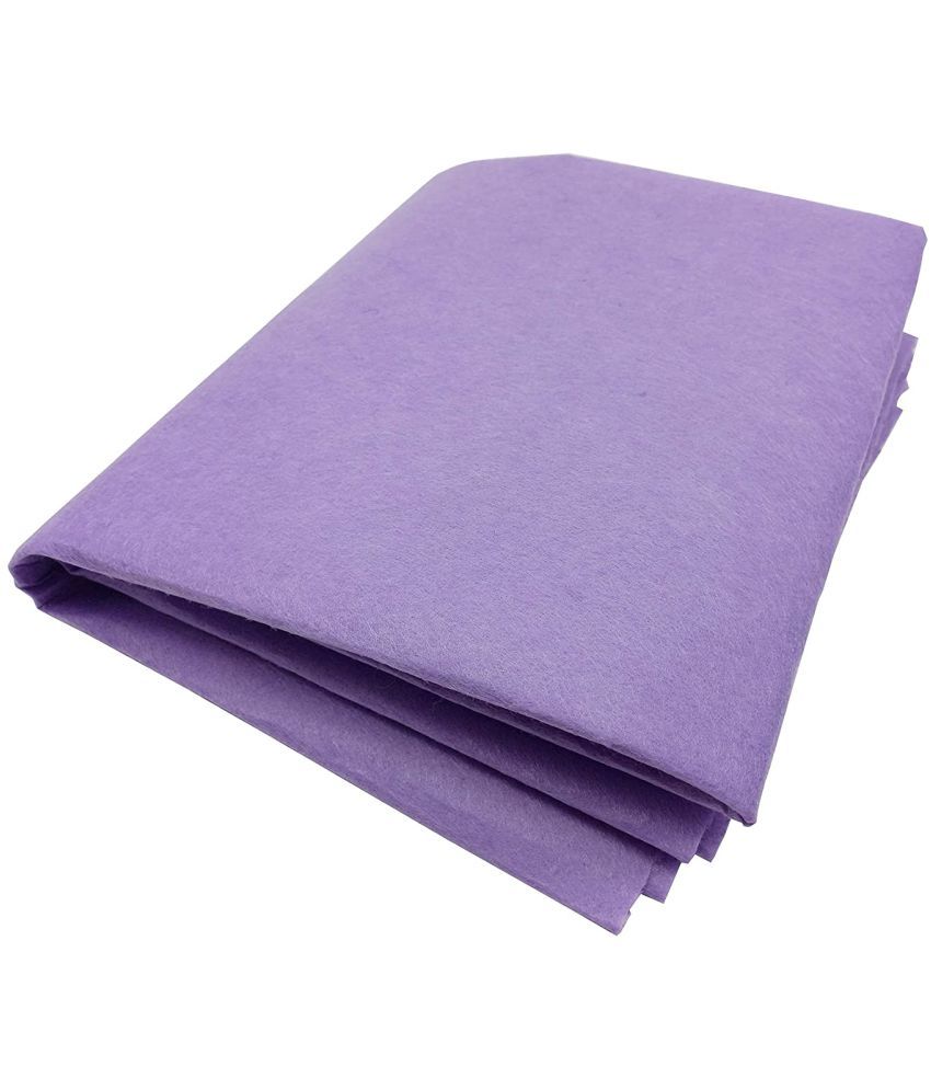     			Felt Cloth Stiff (Hard) Size 44" x 36"Full metre Used in Art & Craft Cutouts Decorations School Projects DIY etc Light Purple