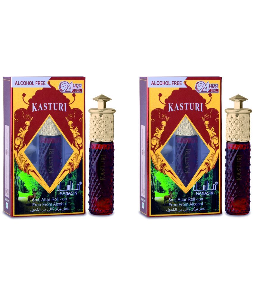 Manasik KASTURI Attar RollOn AlcoholFree Attar Perfume 24 hours