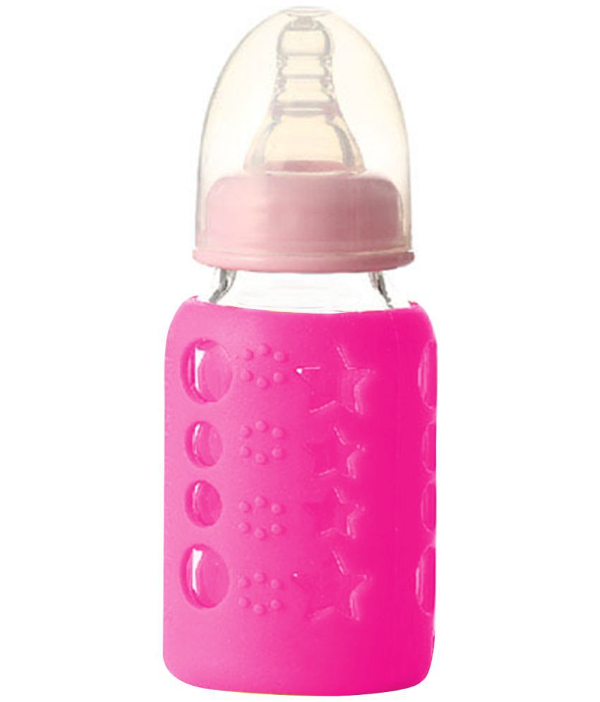     			SAFE-O-KID - 90 to 180 ml Silicone Bottle cover ( For 4 Bottles )