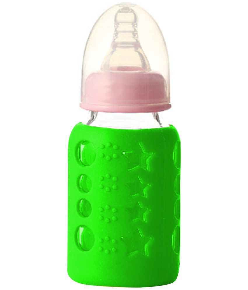     			SAFE-O-KID - 90 to 180 ml Silicone Bottle cover ( For 4 Bottles )