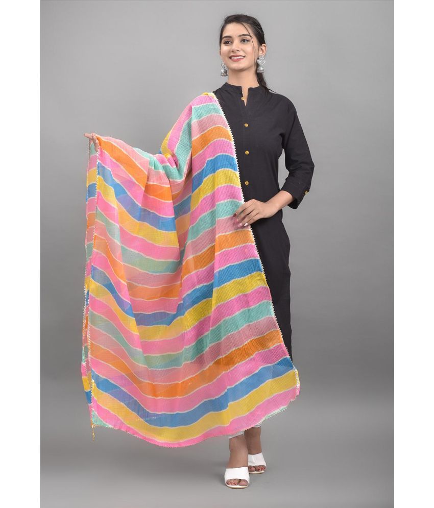     			Apratim - Cotton Blend Multicoloured Women's Dupatta - ( Pack of 1 )