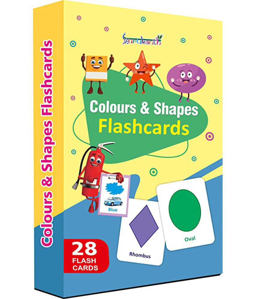     			Colors & Shapes Flash Cards for Kids Early Learning | Easy & Fun Way of Learning 1 Year to 6 Years Babies
