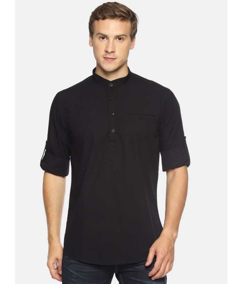     			Life Roads - Black 100% Cotton Slim Fit Men's Casual Shirt ( Pack of 1 )