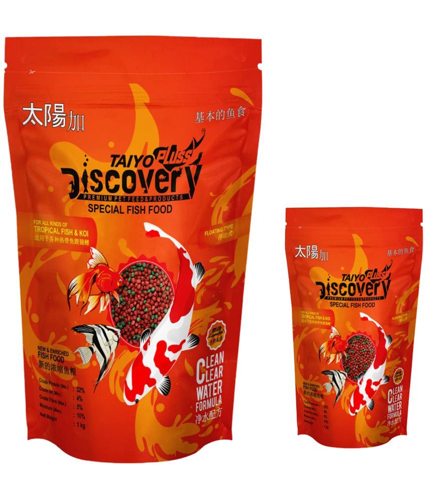     			Taiyo Pluss Discovery Fish Food 1kg pouch with 50gm pouch free