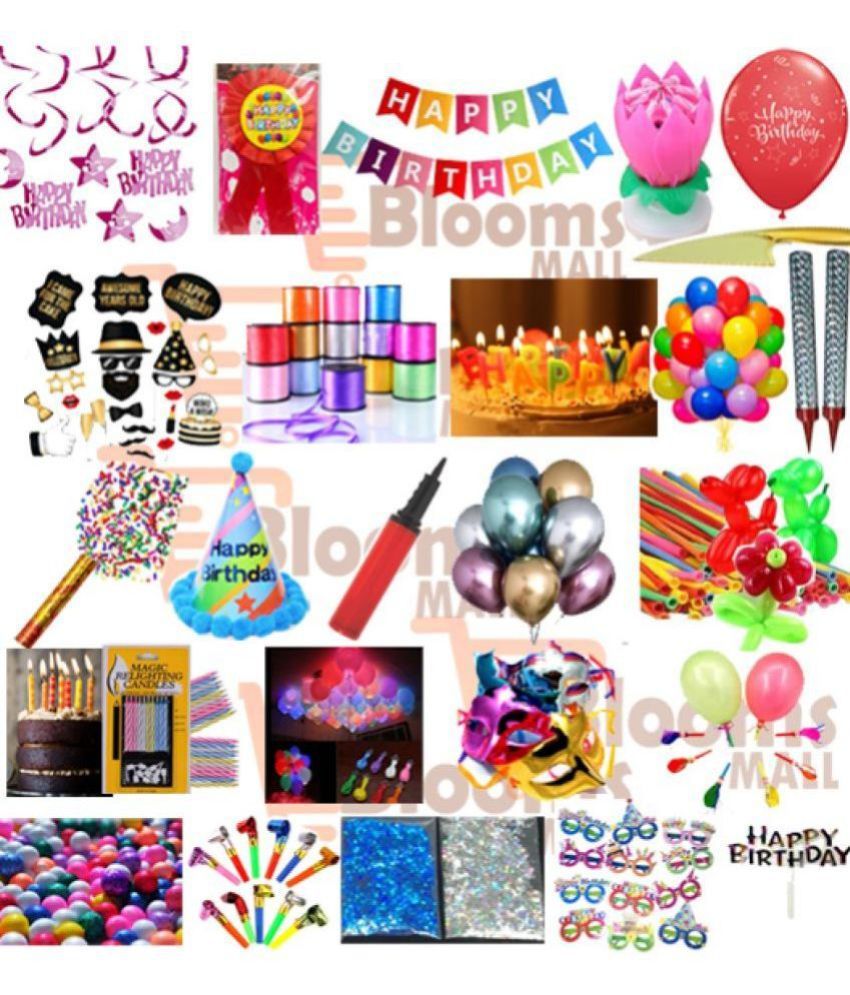 Blooms mall Prime birthday decoration Kit (Pack of 25 items ) Buy