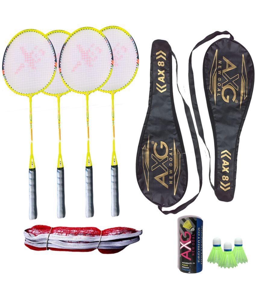     			AXG NEW GOAL - Badminton Racquet With Shuttle & Net