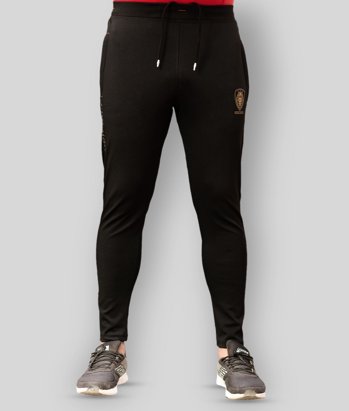 Buy UNIQUE Black Polyester Lycra Trackpants Online at Best Prices in India   Snapdeal
