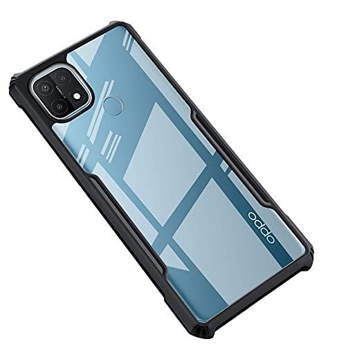     			Kosher Traders - Black Bumper Cases Compatible For Oppo A15s ( Pack of 1 )