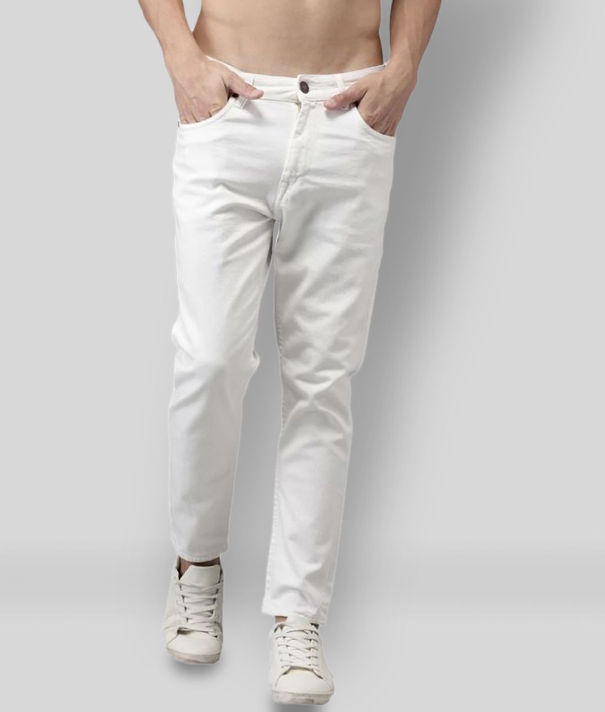     			Lawson - White Cotton Blend Skinny Fit Men's Jeans ( Pack of 1 )