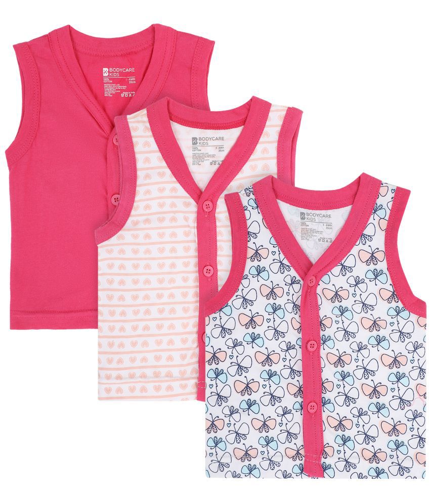     			BOYS VEST FRONT OPEN SLEEVELESS ASSORTED Pack Of 3