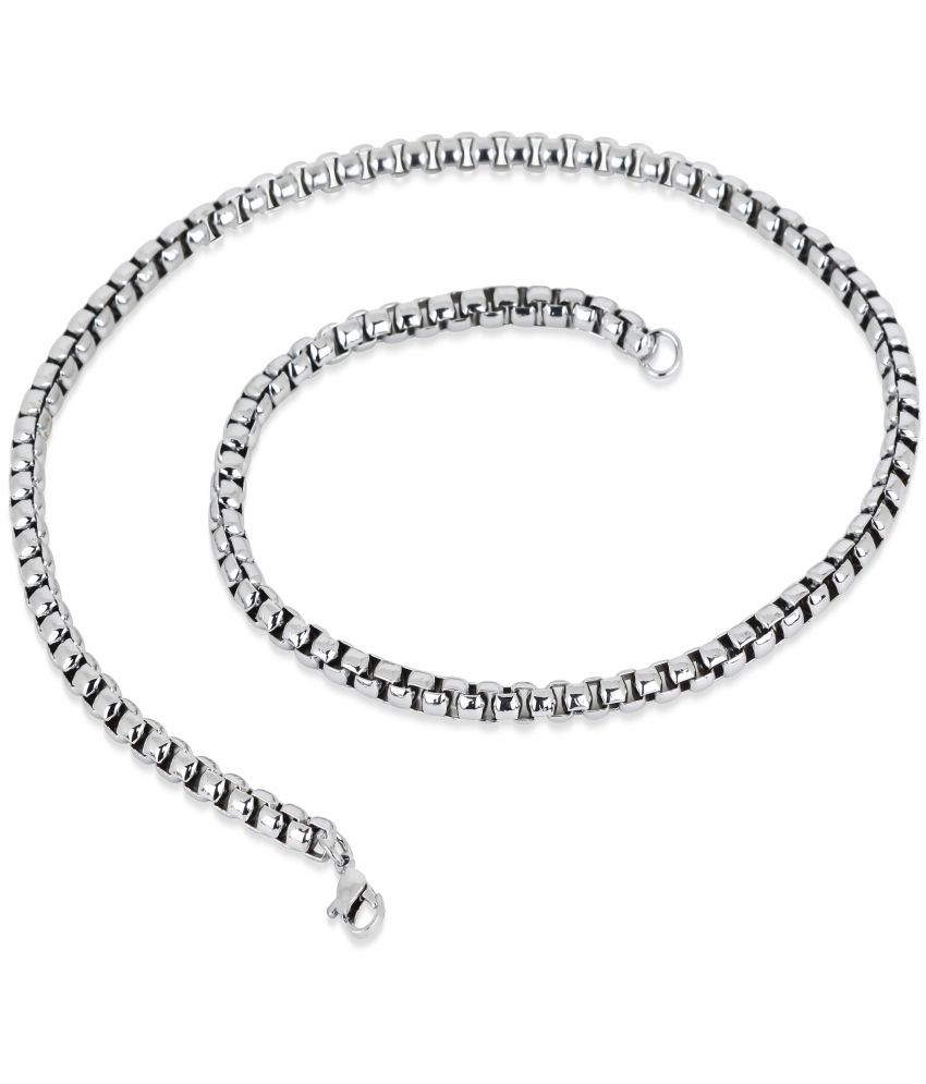     			FASHION FRILL - Silver Plated Chain ( Pack of 1 )