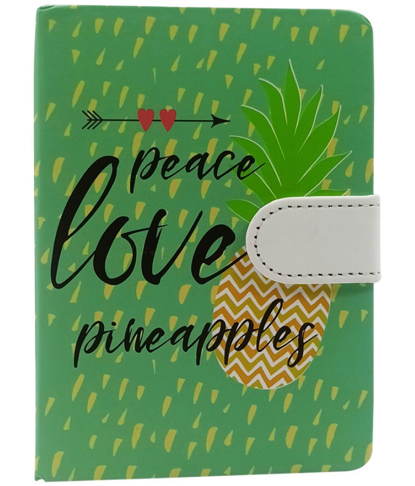 Peace Love Journal with Magnetic Buckle Mini Notebook Ruled Diary 144 Pages