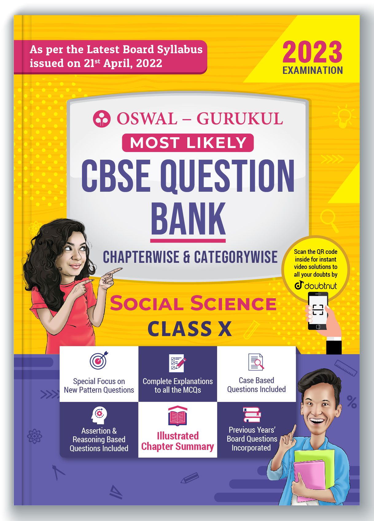     			Oswal - Gurukul Social Science Most Likely CBSE Question Bank for Class 10 Exam 2023 - Chapterwise & Categorywise, New Paper Pattern