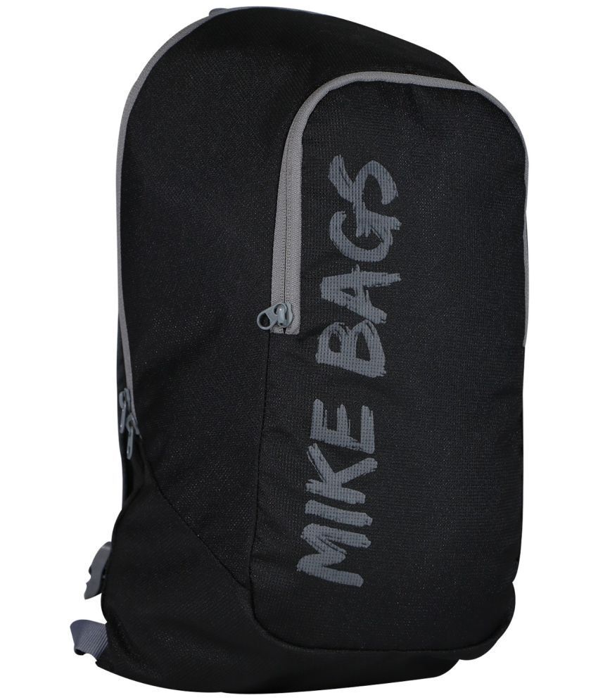     			MIKE 15 Ltrs Black Polyester College Bag
