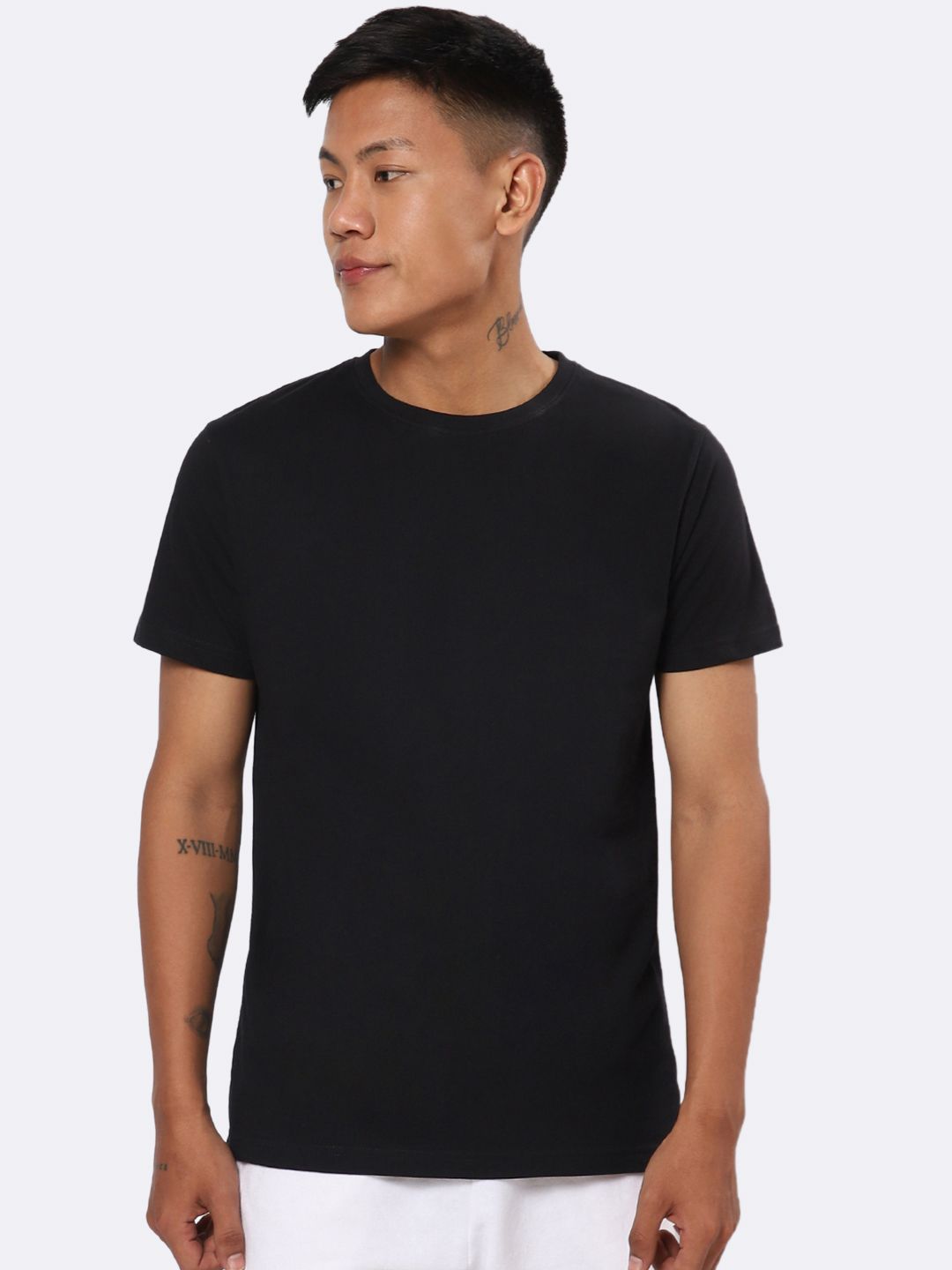     			Bewakoof - Black Cotton Regular Fit Men's T-Shirt ( Pack of 1 )