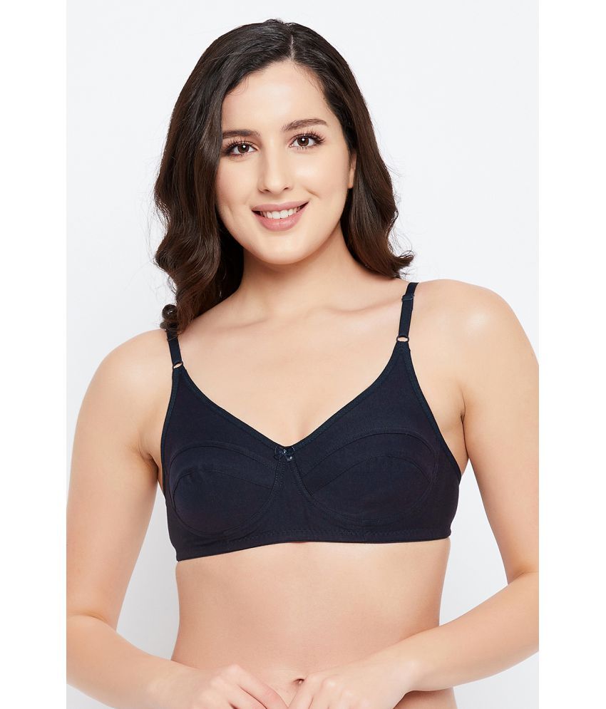     			Clovia - Navy Blue Cotton Blend Women's Everyday Bra