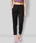 Juniper - Black Rayon Slim Fit Women's Casual Pants  ( Pack of 1 )