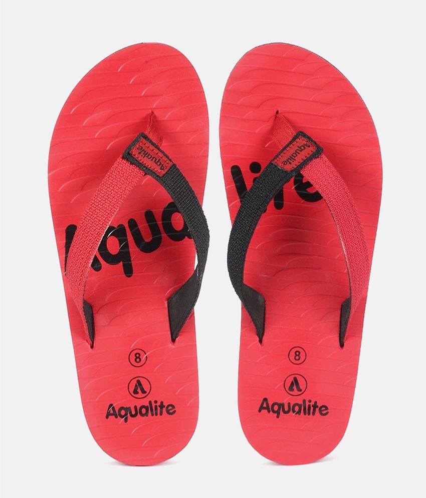     			Aqualite - Red Men's Slippers