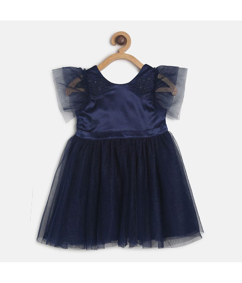     			MINI KLUB - Navy Polyester Baby Girl Dress ( Pack of 1 )