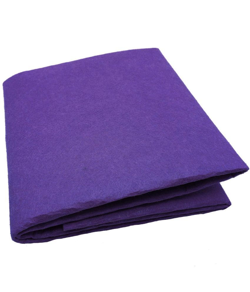     			Felt sheet stiff ( thickness - 0.95 mm, GSM - 170 ) size 44" x 36", full metre ,Color Purple used in art & craft,cutouts, decorations, school projects, DIY etc.