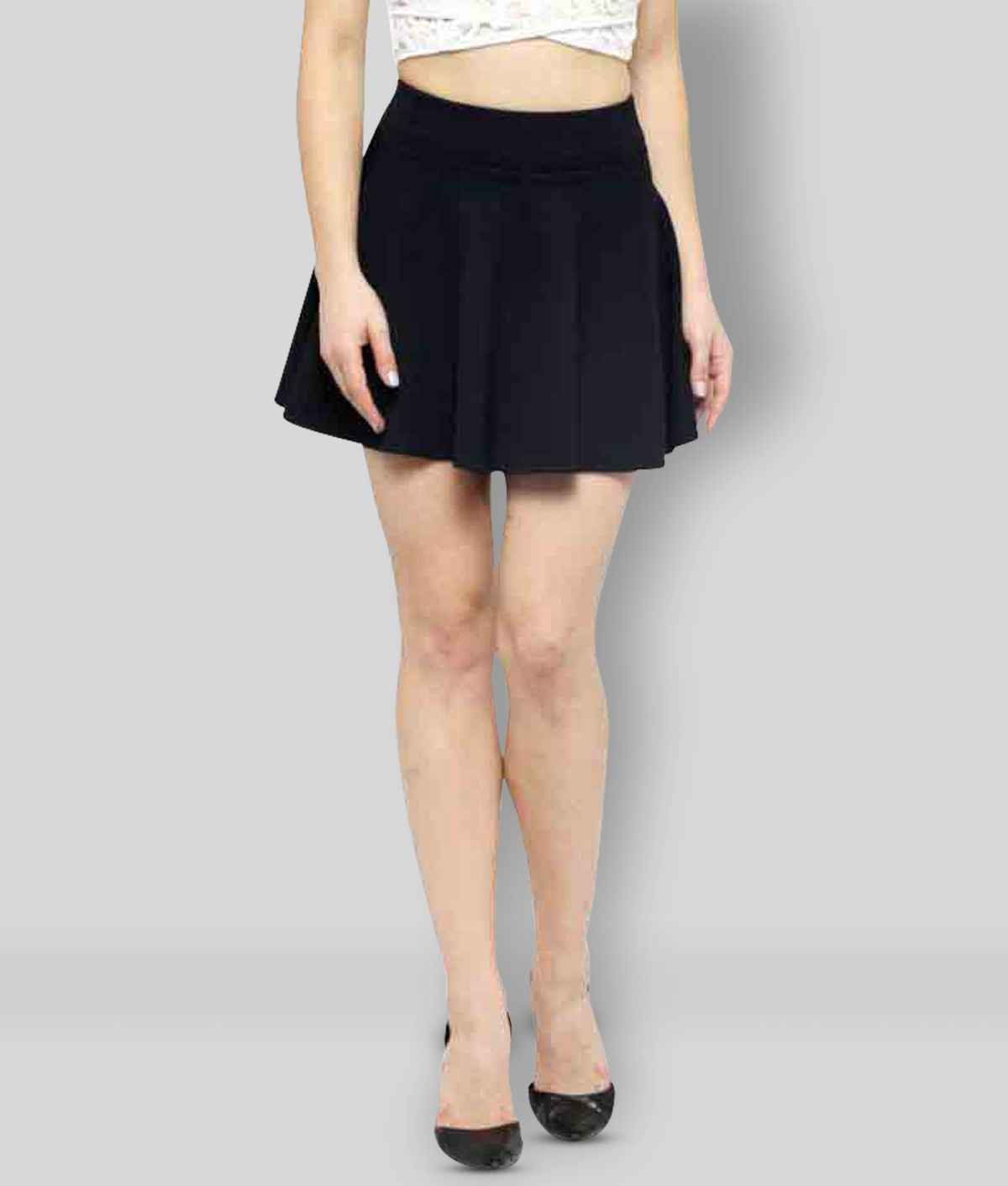 N-Gal - Black Cotton Women's Circle Skirt ( Pack of 1 )
