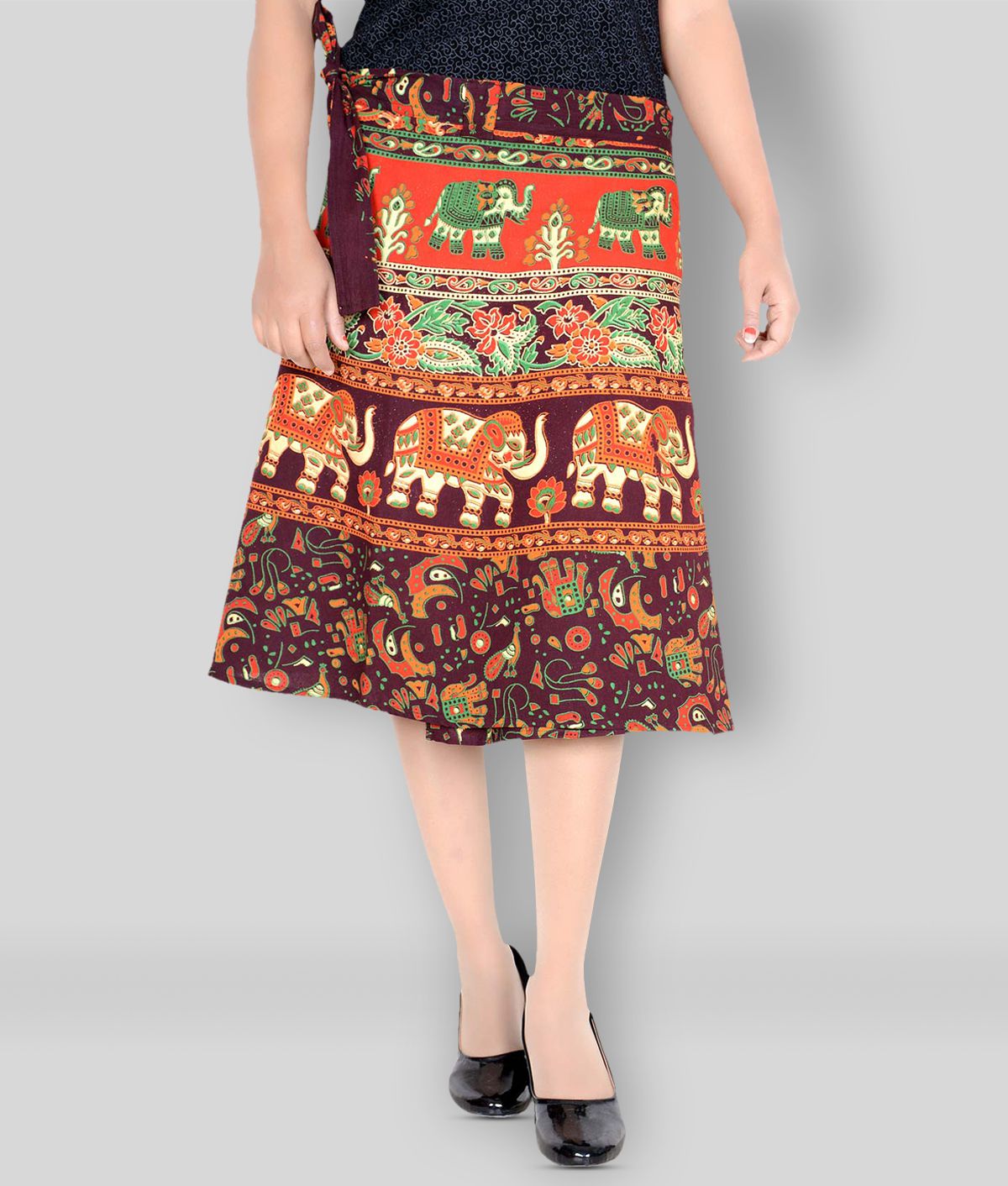 Sttoffa - Multicolor Cotton Women's Wrap Skirt ( Pack of 1 )