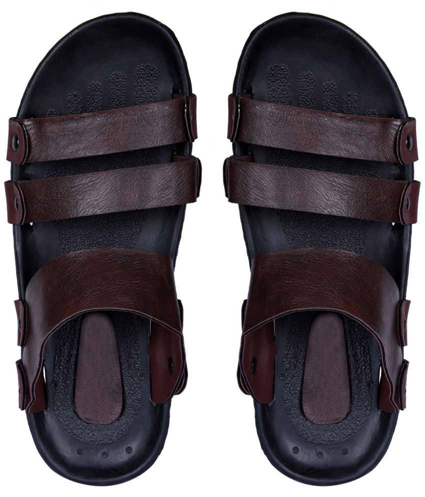     			Style Height - Brown Men's Slides