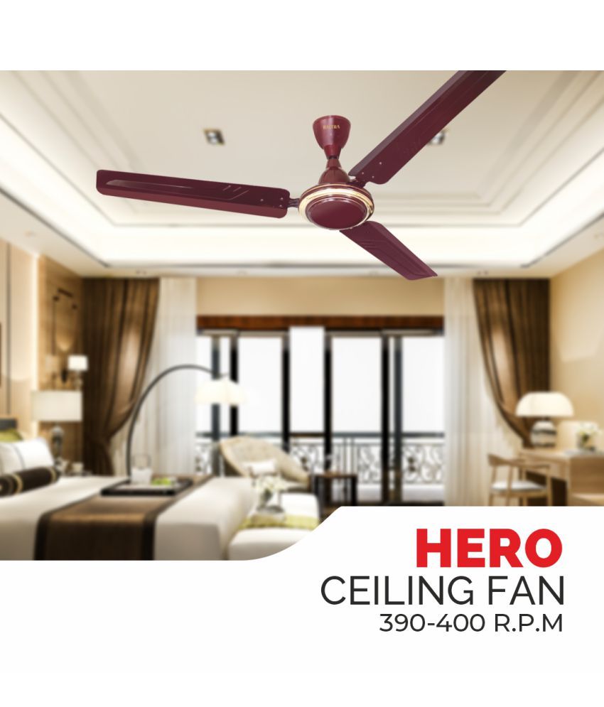 Baltra 1200 HERO Ceiling Fan Brown Price in India Buy Baltra 1200