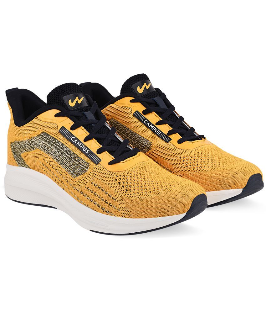     			Campus - CAMP AXEL Yellow Men's Sports Running Shoes