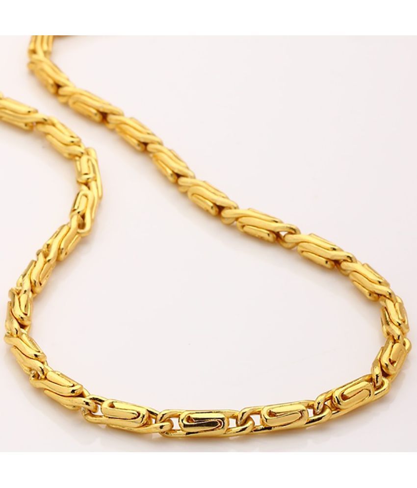     			FASHION FRILL Gold Plated Brass Chain ( Pack of 1 )