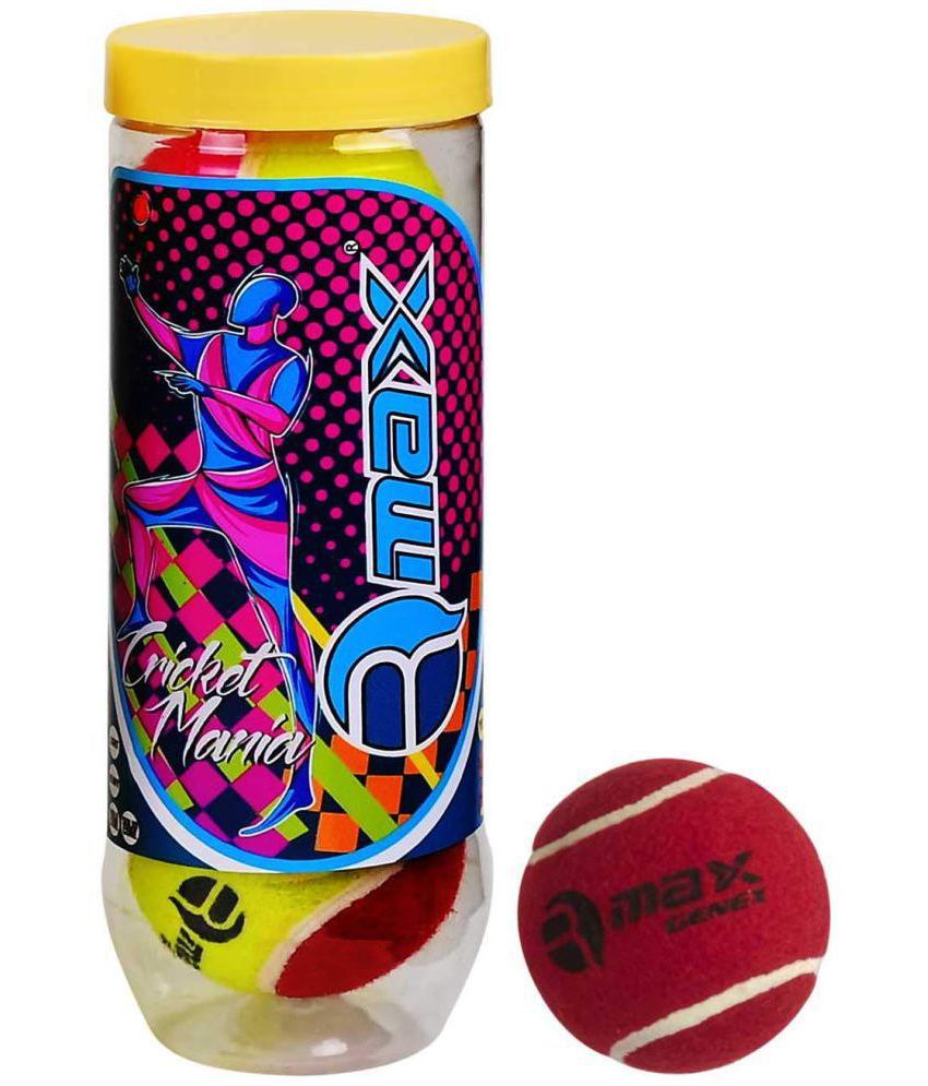     			Rmax - Red Rubber Cricket Ball ( Pack of 3 )