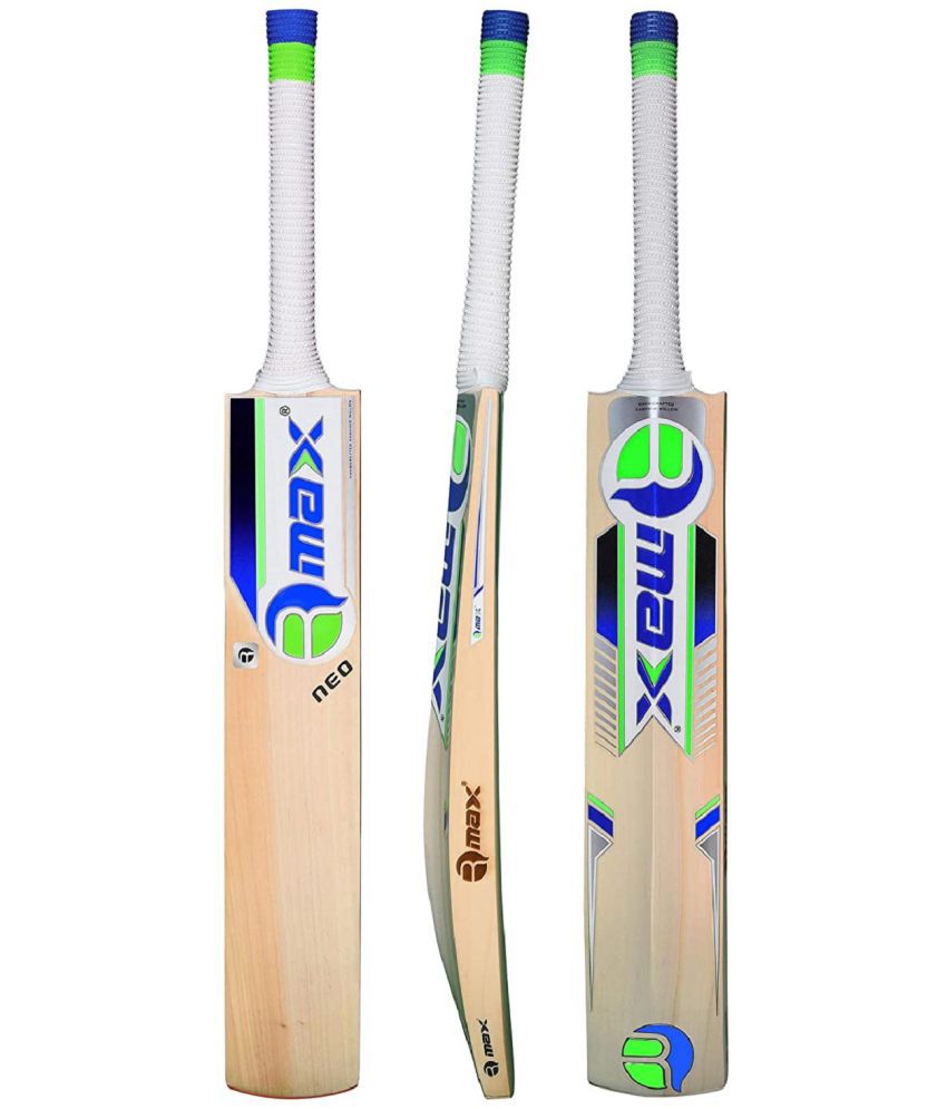 RMax Kashmir Willow Neo Leather Ball Cricket Bat (Size -7)with Bat Cover
