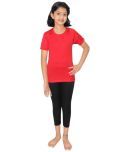 Goodluck Girls Short Sleeve Swim T-Shirt With Swim Pant