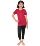 Goodluck Girls Short Sleeve Swim T-Shirt With Swim Pant