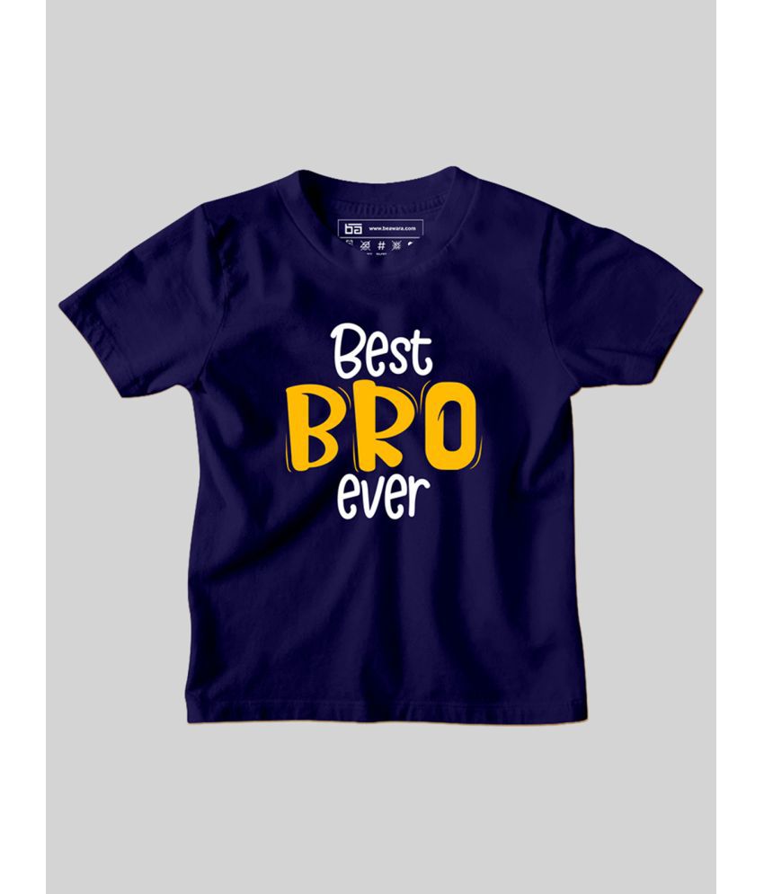 Be Awara - Navy Blue Cotton Boy's T-Shirt ( Pack of 1 )