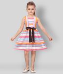 K&U Cotton Blend A-line Dress For Girls ( Pack of 1 , Pink )