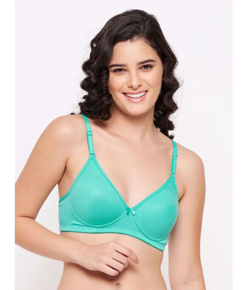     			Clovia Cotton Heavily Padded Women's Push Up Bra ( Teal )