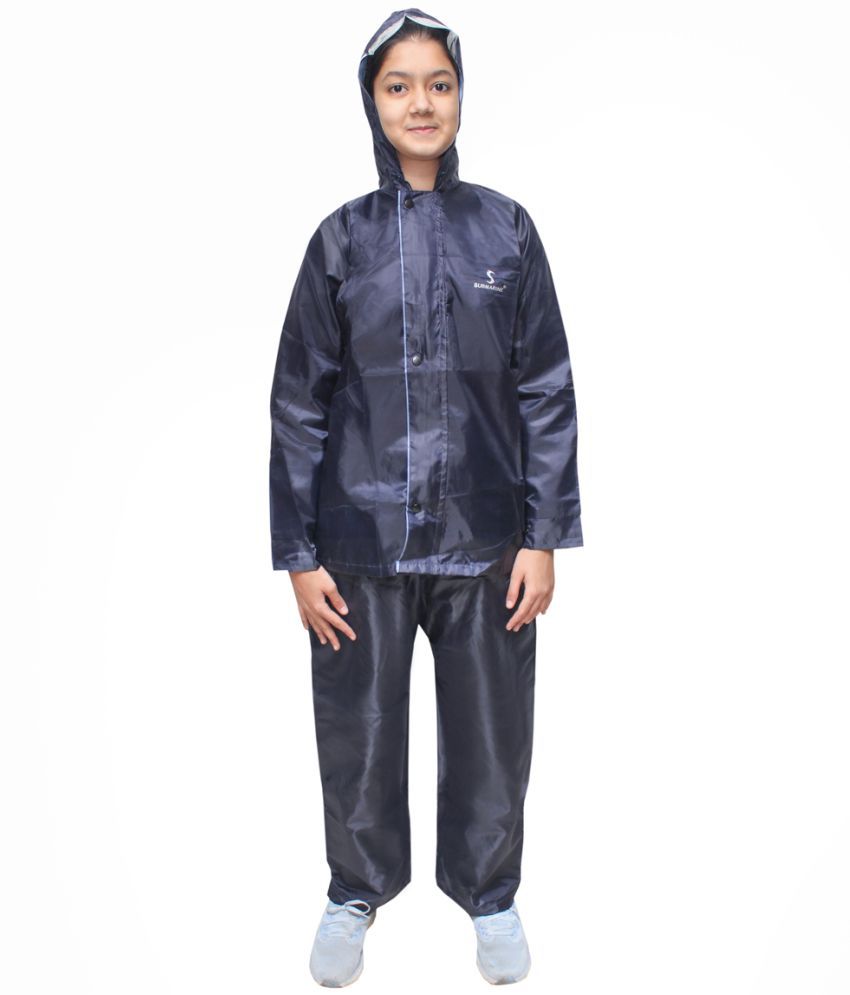     			Goodluck Polyester Raincoat Set - Navy