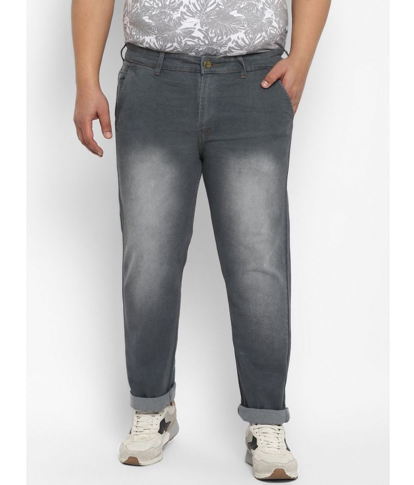     			Urbano Plus - Grey Denim Regular Fit Men's Jeans ( Pack of 1 )