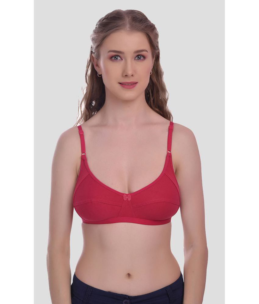     			Elina - Maroon Cotton Non Padded Women's Everyday Bra ( Pack of 1 )