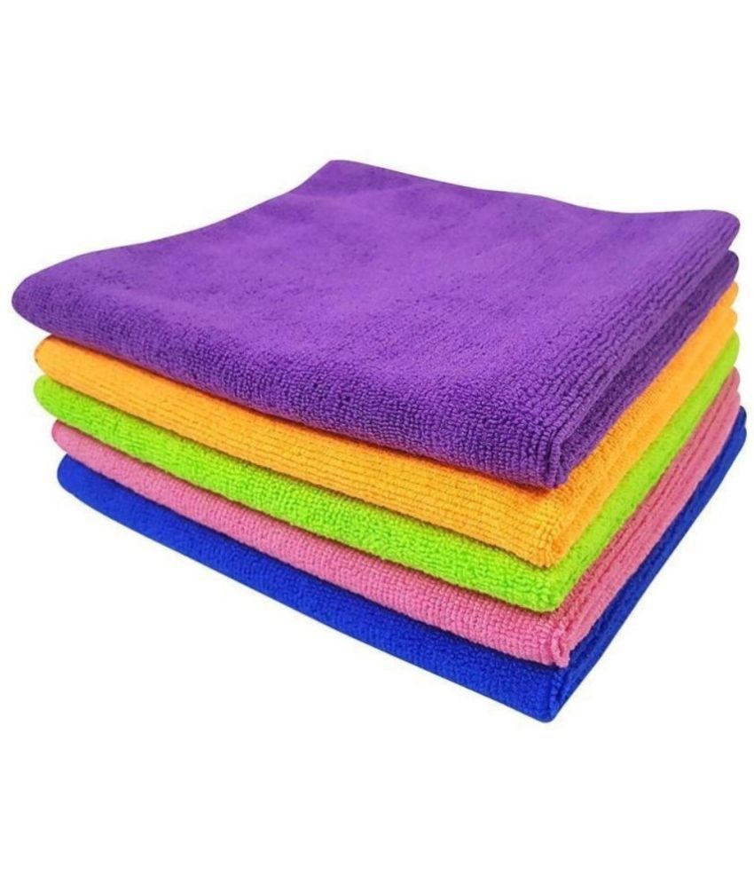     			PENYAN - Multicolor Microfiber Cloth For Automobile ( Pack of 6 )