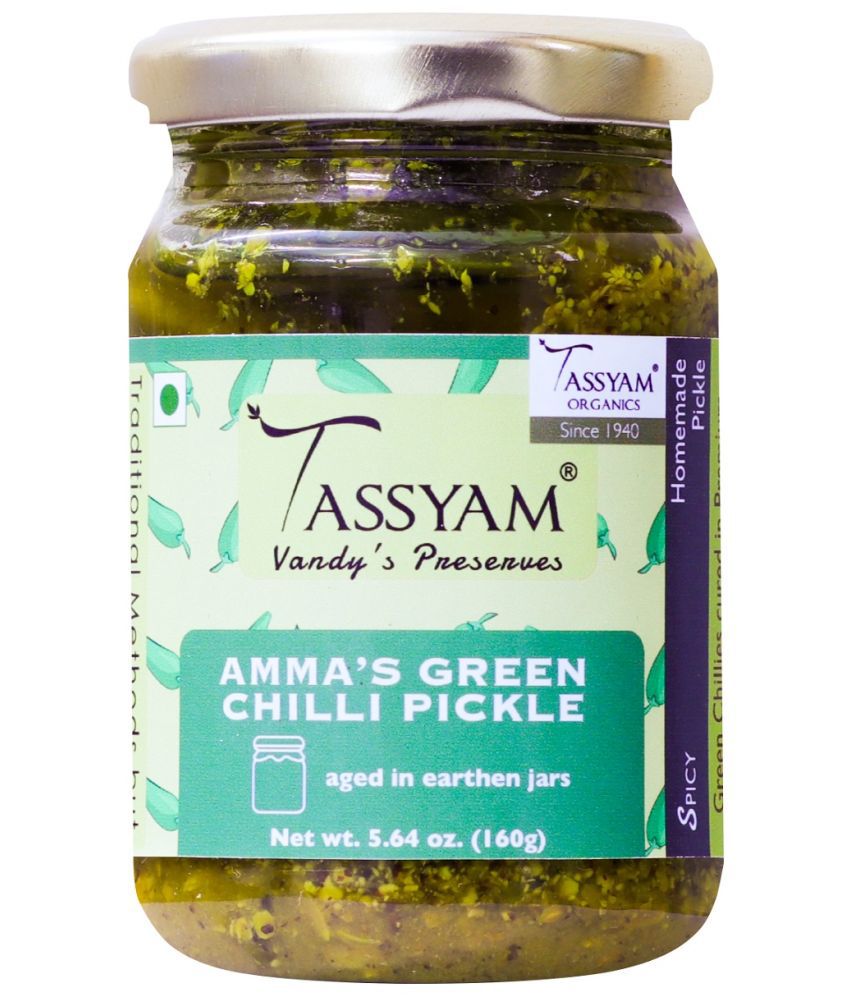     			Tassyam Organics VP Green Chilli Pickle 160 g