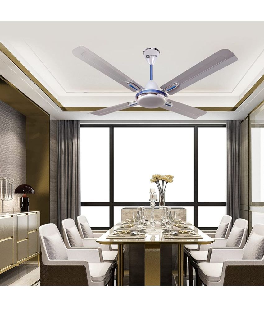 ORIENT ELECTRIC 1200 Quadro Ornamental Ceiling Fan Silver Price in