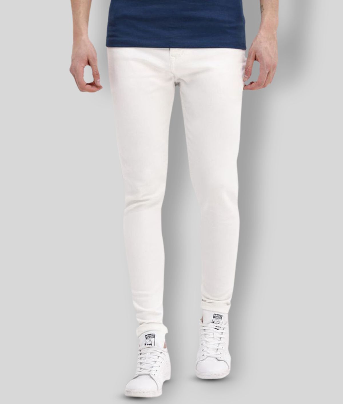     			X20 Jeans - White Cotton Blend Slim Fit Men's Jeans ( Pack of 1 )